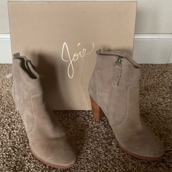 Tan ankle boots by Joie - Picture 1 of 5